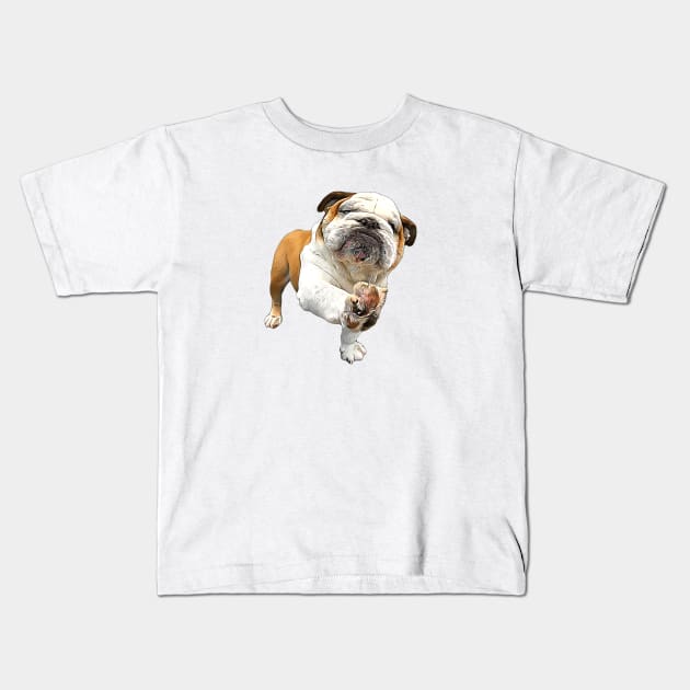 Bulldog Shake Shake Paws! Kids T-Shirt by ElegantCat